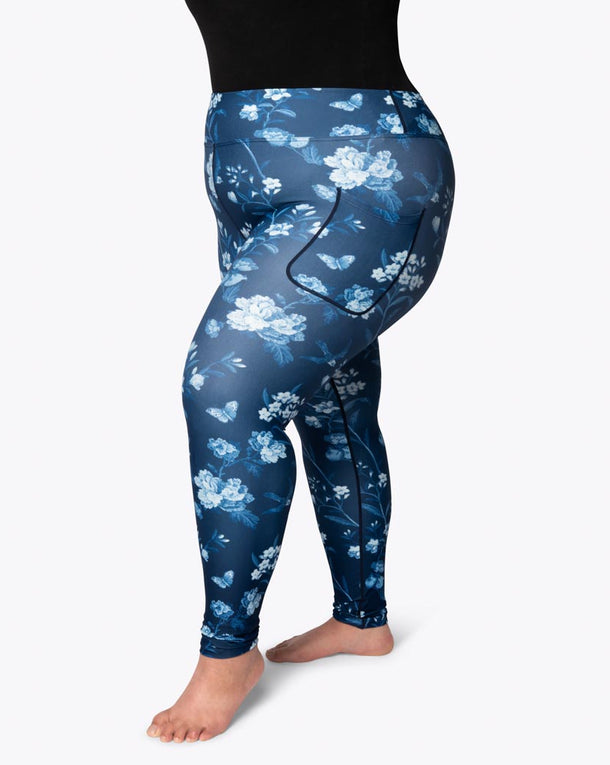 Signature Blue Vintage Bloom Leggings