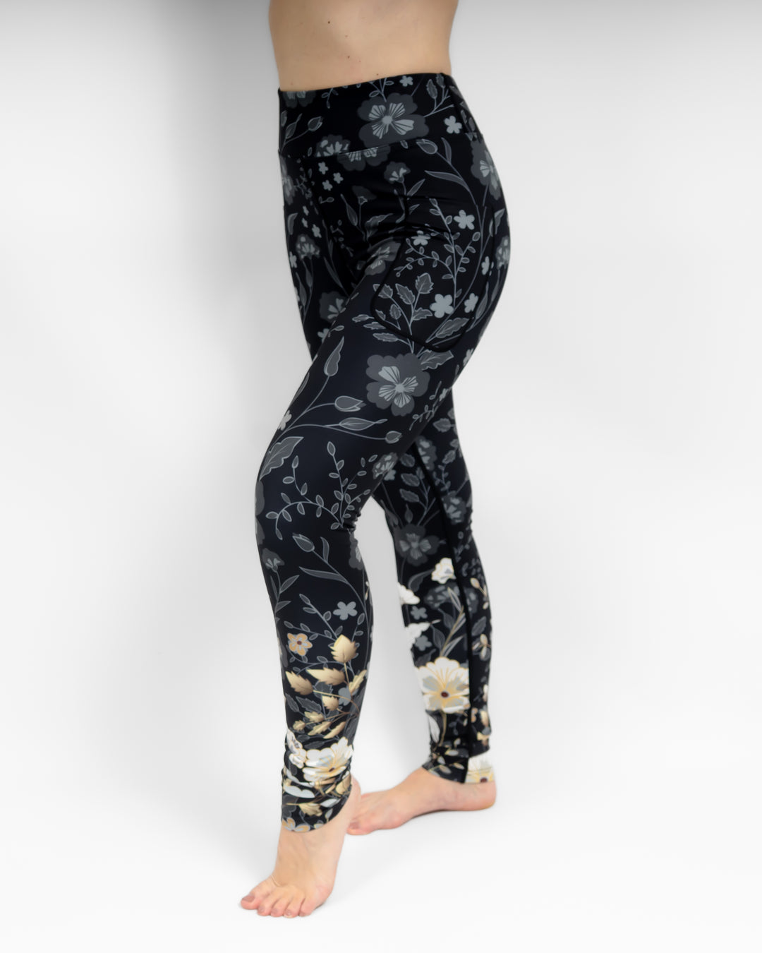 Aya Elegant Floral Winter Leggings