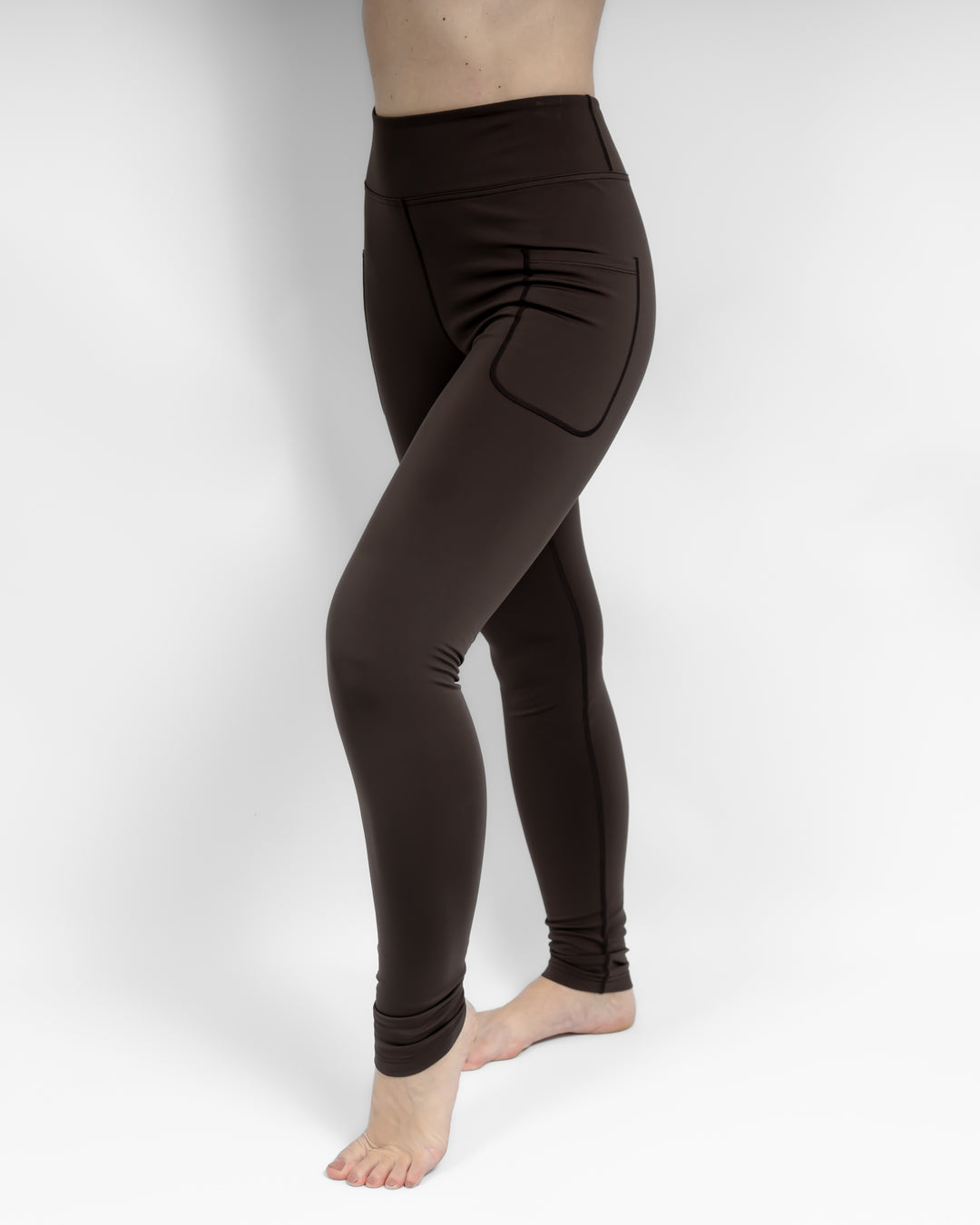 Aya Mocha Brown Winter Leggings