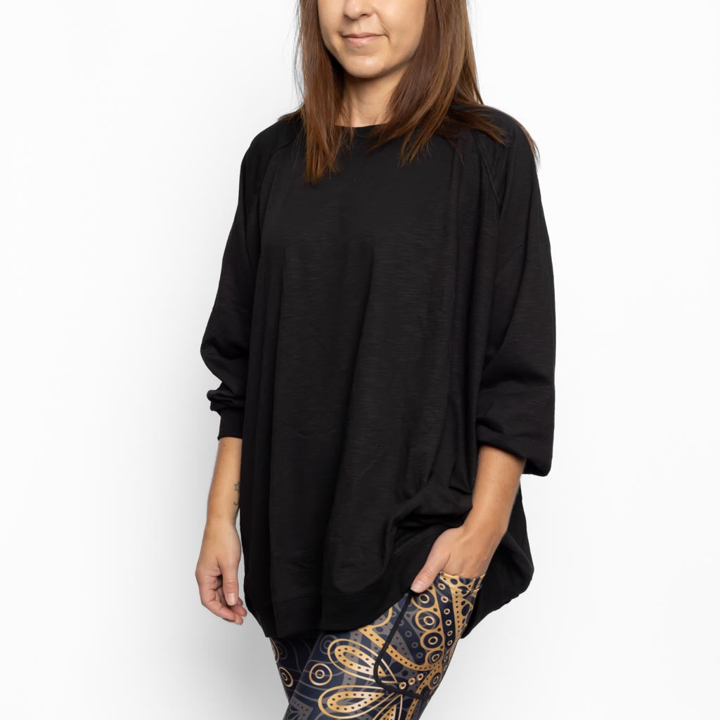 Marley Relaxed Black Shirt