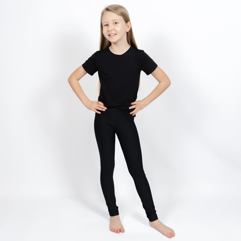 Black Kids Leggings