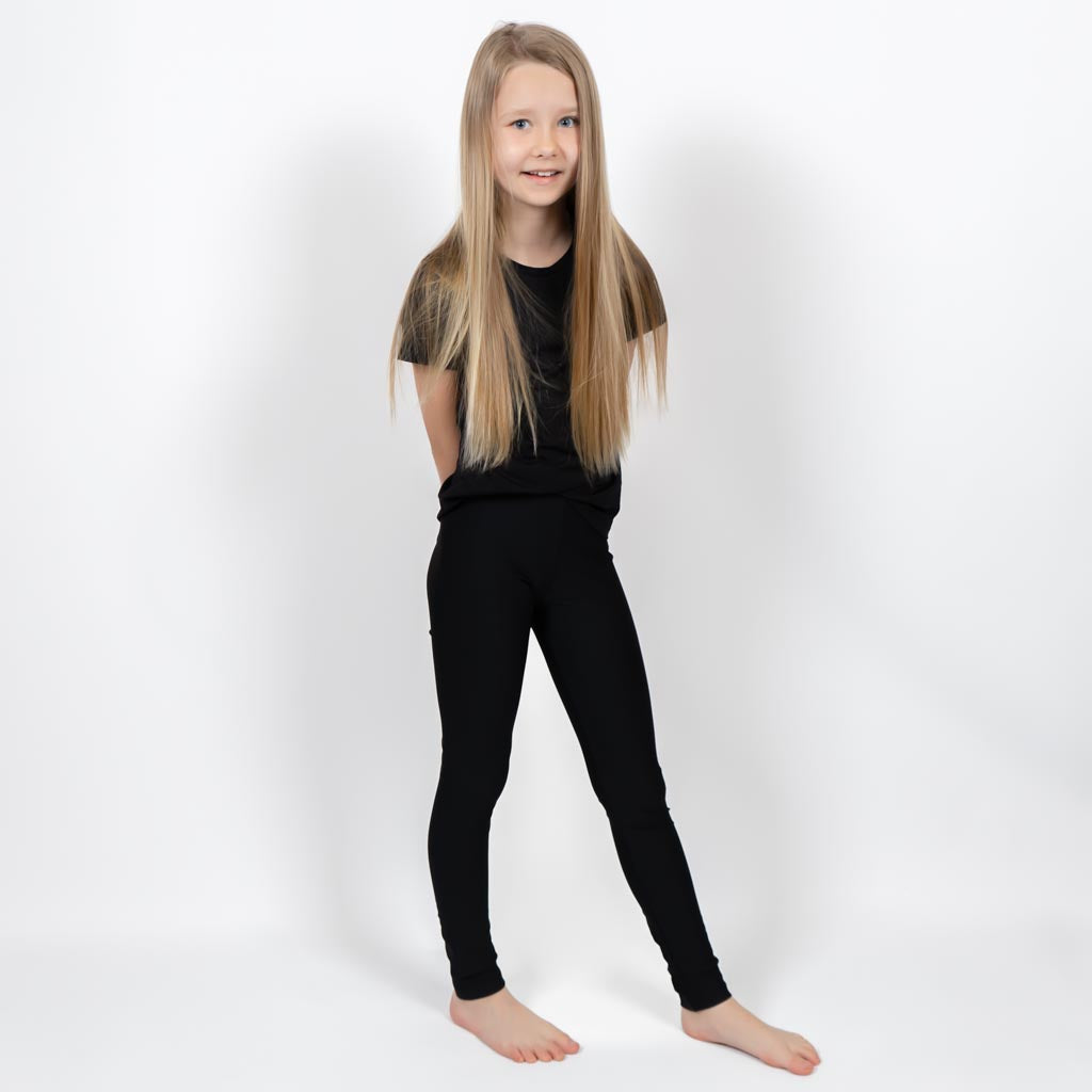 Black Kids Leggings