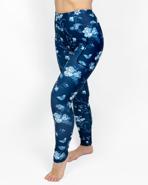 Signature Blue Vintage Bloom Leggings