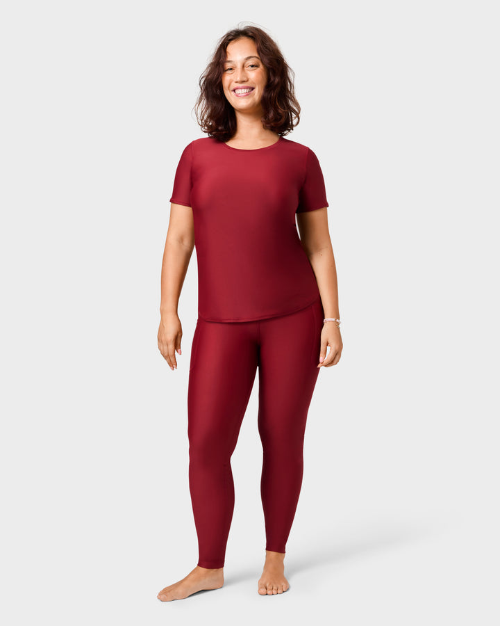 Signature Bordeaux Leggings