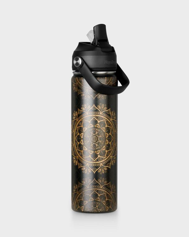 Luna Golden Mandala Water Bottle 650 ml