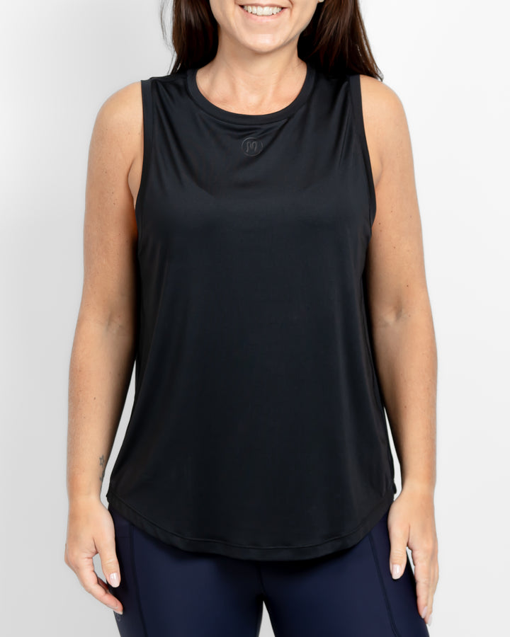 Lea Black Sports Top