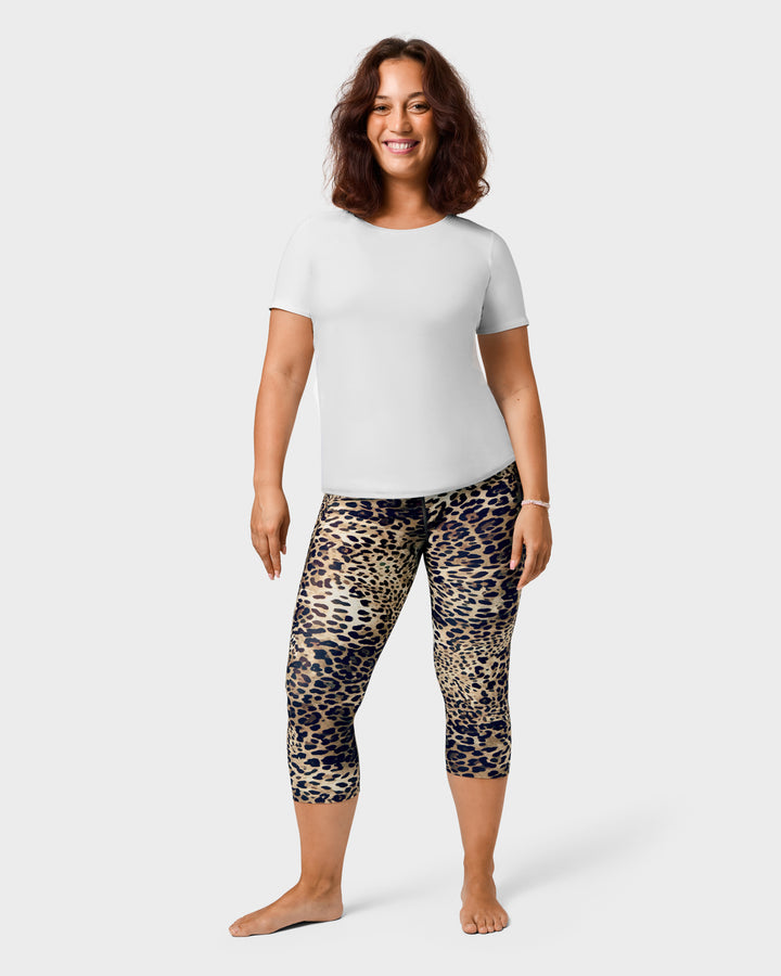 Signature Leopard Capri