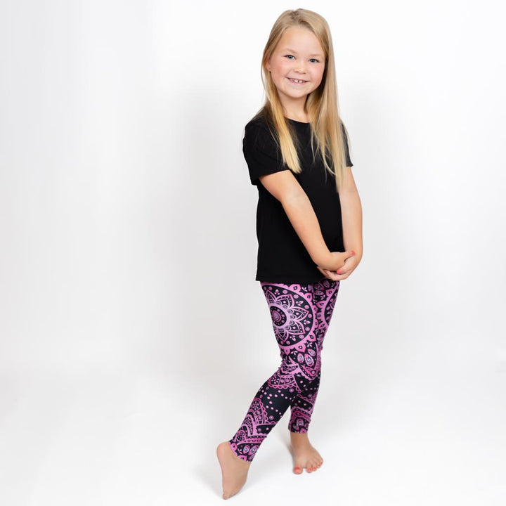 Magenta Mandala Kids' Leggings