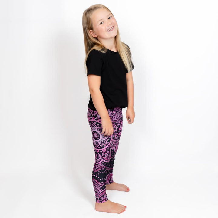 Magenta Mandala Kids' Leggings