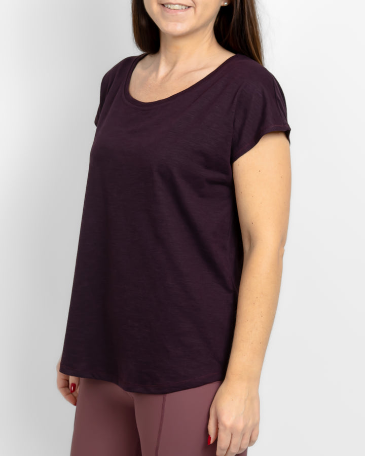 Marley Relaxed Deep Plum T-Shirt