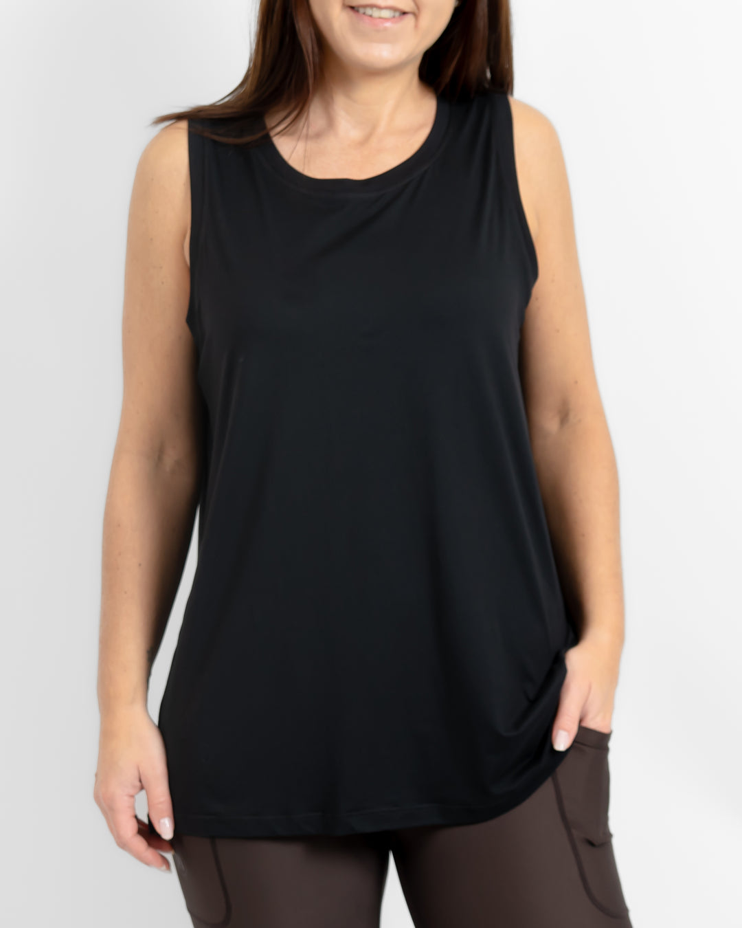 Mira Relaxed Black Top