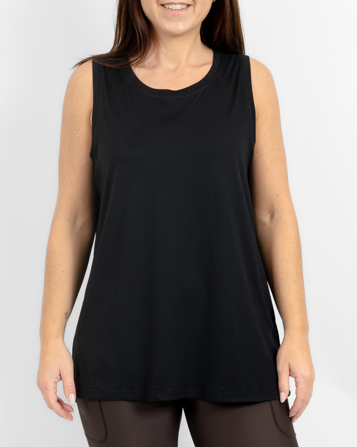 Mira Relaxed Black Top