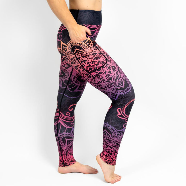 Signature Peach Mandala Leggings