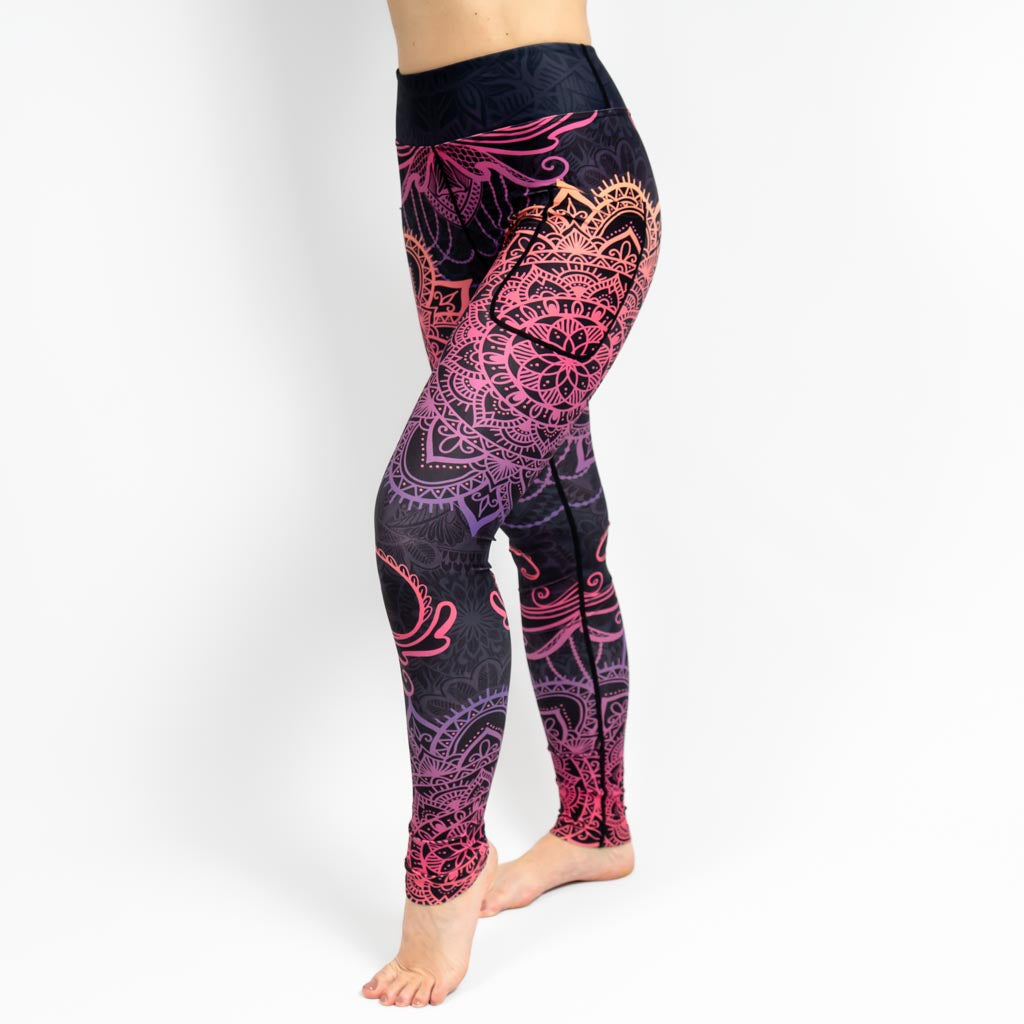 Signature Peach Mandala Leggings