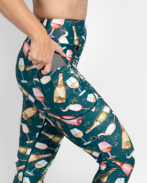 Lillemor x Champagnekassen Signature Sip Happens Leggings