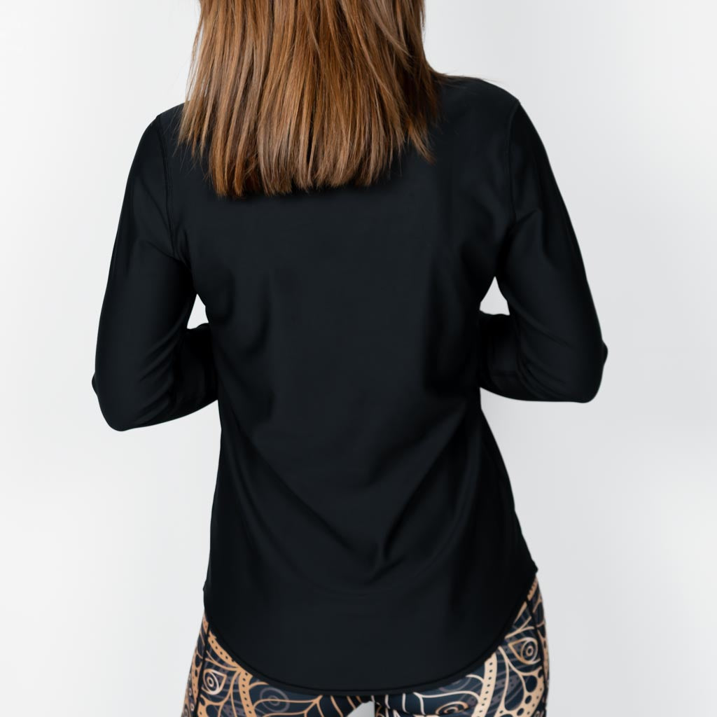 Vigga Fitted Black Long-Sleeve
