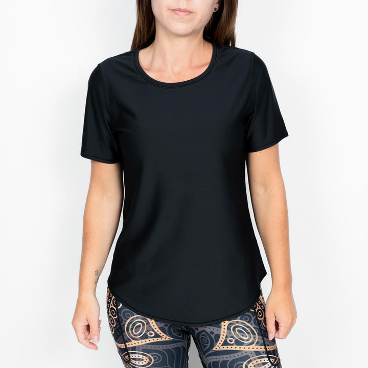 Vigga Fitted Black T-Shirt
