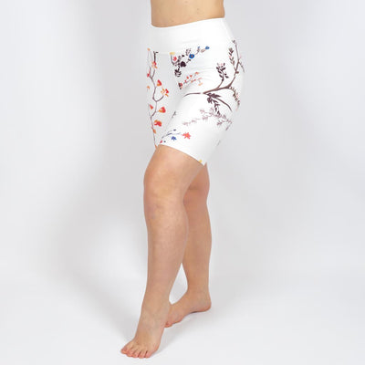 White Bloom Shorts
