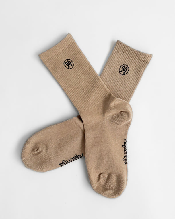 Zoe Beige Socks