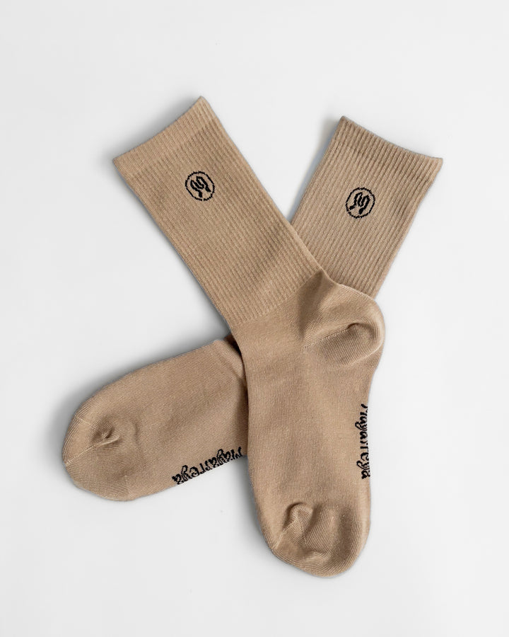 3-Pack Zoe Beige Socks