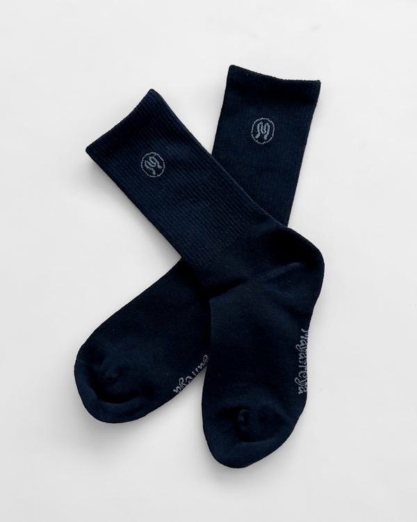 Zoe Deep Blue Socks