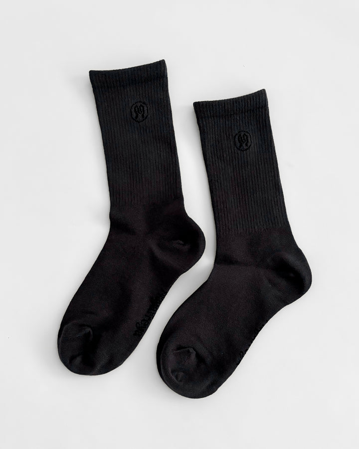 3-Pack Zoe Deep Grey Socks