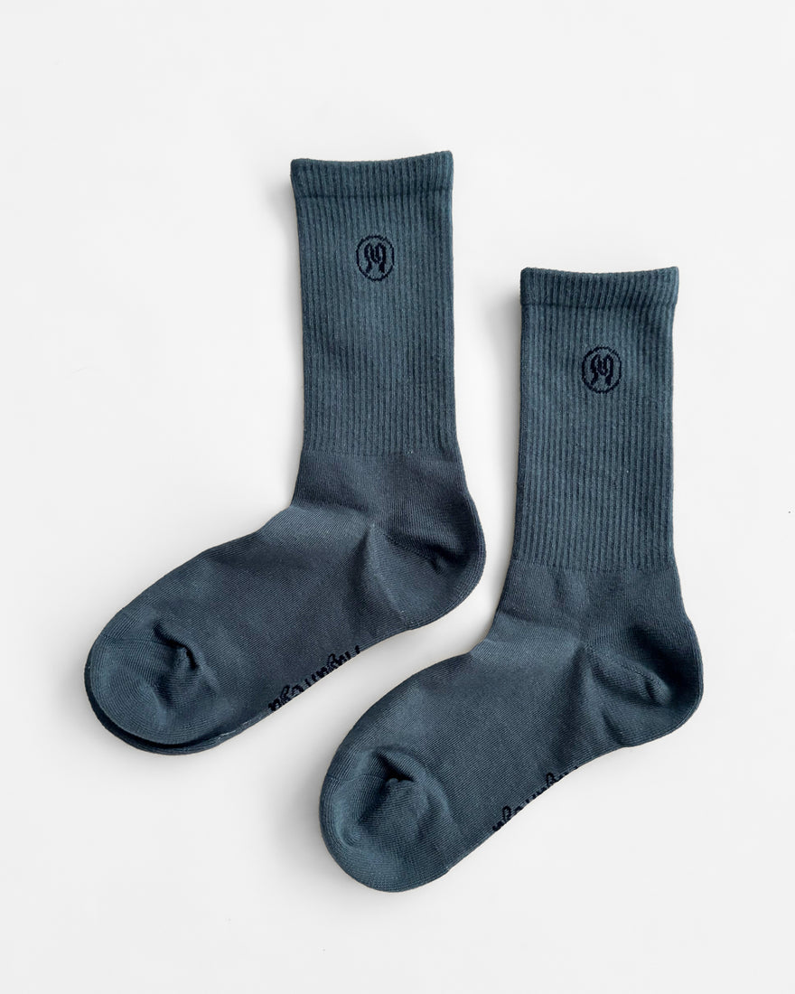 Zoe Dusty Blue Socks