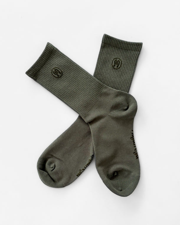 Zoe Dusty Green Socks