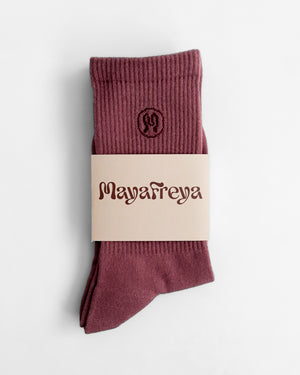 Zoe Dusty Rose Socks