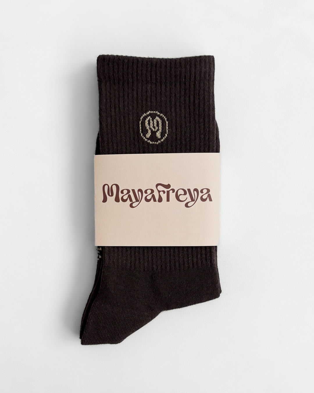 Zoe Mocha Brown Socks