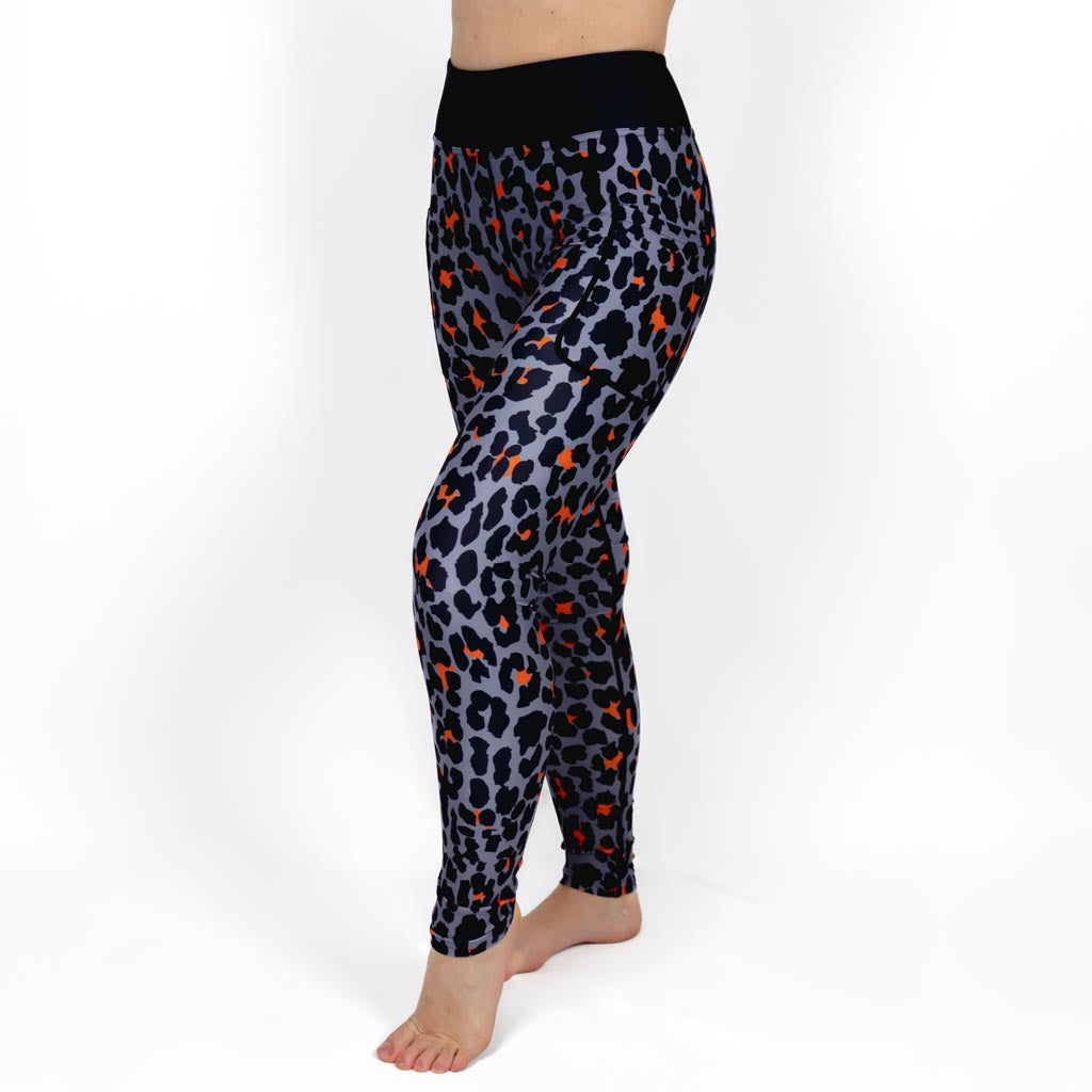 Graphite Leopard Leggings