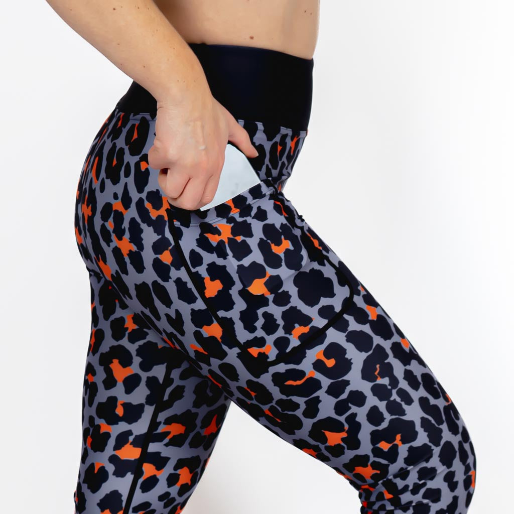 Graphite Leopard Leggings