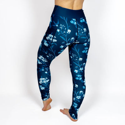 Blue Vintage Bloom Leggings