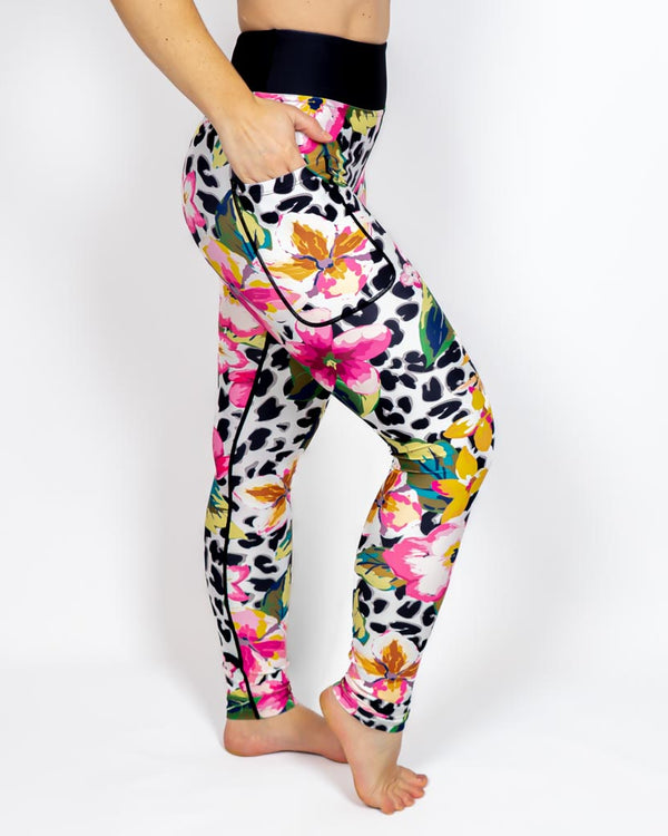 Floral Leopard Leggings