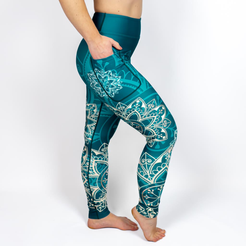 Green Mandala Leggings